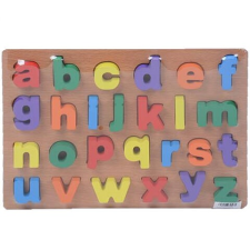 MK Toys ABC kisbetűk fa formaillesztő játék kreatív és készségfejlesztő
