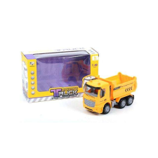 MK Toys Billencses teherautó sárga színben 17cm autópálya és játékautó
