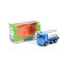 MK Toys Fehér-kék víztartályos teherautó 17cm autópálya és játékautó