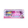 MK Toys Rózsaszín elektronikus pénztárgép számoló funkcióval, áruval és bevásárlókosárral