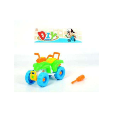 MK Toys Színes szétszedhető quad szerszámmal autópálya és játékautó