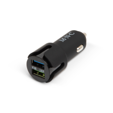 MNC Autós szivargyújtó adapter - 2 x USB aljzattal - 2,4 A - Fekete mobiltelefon kellék