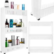 Mobile kitchen shelf on wheels, white papírárú, csomagoló és tárolóeszköz