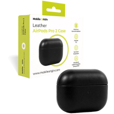 Mobile Origin Leather Case Black AirPods Pro 2 fülhallgató, fejhallgató tok
