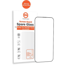 Mobile Origin Screen Guard Spare Glass iPhone 15 Pro Max üvegfólia - narancsszín mobiltelefon kellék