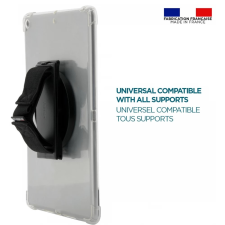 MOBILIS Universal adhesive 360° rotating handstrap for tablet + kickstand + stylus holder fekete tablet tok