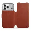 Mobiwear Flip Apple iPhone 17 Pro barna-szürke tok