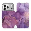 Mobiwear Flip Apple iPhone 17 Pro lila márvány tok