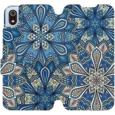 Mobiwear Flip case for Xiaomi Redmi 7A - V108P Blue mandala flowers (5903226938926) tok és táska
