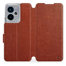 Mobiwear Flip knížkové pro Realme 14 5G - Hnědé tok és táska