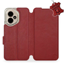 Mobiwear Flip kožené knížkové pro Honor 400 - Tmavě červené tok és táska