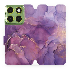 Mobiwear Flip Motorola Moto G06 power lila márvány tok (5907861814768) tok és táska