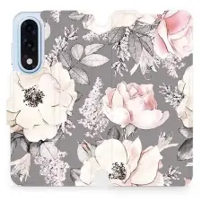 Mobiwear Flip OnePlus Nord 5 virágok tok tok és táska