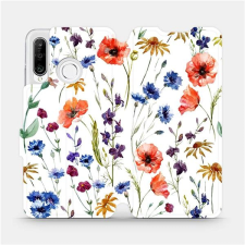 Mobiwear Flip pouzdro na mobil Huawei P30 Lite - MP04S Luční kvítí tok és táska