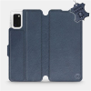 Mobiwear Flip pouzdro na mobil Samsung Galaxy A41 - Modré - kožené - Blue Leather
