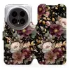 Mobiwear Flip pouzdro pro Honor Magic8 Pro - V169S zlatavé kvítky