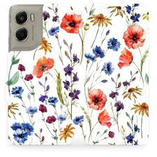 Mobiwear Flip pouzdro pro Motorola Edge 70 kvítí tok és táska