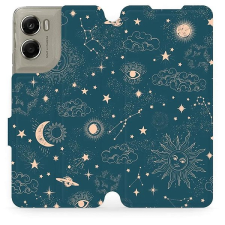 Mobiwear Flip pouzdro pro Motorola Edge 70 vesmír tok és táska