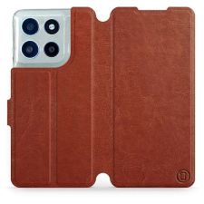 Mobiwear Flip pouzdro pro Motorola Moto G56 5G hnědé a šedé tok és táska