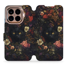 Mobiwear Flip pouzdro pro Xiaomi 15T Pro temné kočky tok és táska