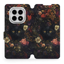 Mobiwear Flip pouzdro pro Xiaomi Redmi Note 15 4G temné kočky tok és táska