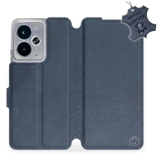 Mobiwear Flip pro Realme 14 5G kék bőrtok tok és táska