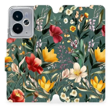 Mobiwear Flip Realme 14 5G zöld rét tok tok és táska