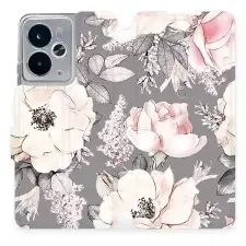 Mobiwear Flip Realme 14T 5G virágok tok tok és táska