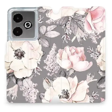 Mobiwear Flip Realme GT 7 virágok tok tok és táska