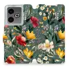 Mobiwear Flip Realme GT 7T zöld rét tok