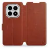 Mobiwear Flip Xiaomi Redmi Note 15 5G barna-szürke tok