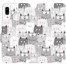 Mobiwear Flipové pouzdro na mobil Samsung Galaxy A40 - M099P Kočičky tok és táska