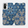 Mobiwear Flipové pouzdro na mobil Xiaomi Redmi Note 10S - V108P Modré mandala květy