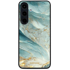 Mobiwear Glossy, fényes tok, Samsung Galaxy S25 FE, zöldes márvány tok és táska