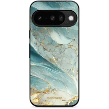 Mobiwear Glossy Google Pixel 10 zöld márvány fényes tok tok és táska