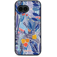 Mobiwear Glossy Google Pixel 10a fényes tok - G037G, kék virágok tok és táska