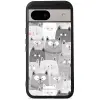 Mobiwear Glossy Google Pixel 8A cicák fényes tok