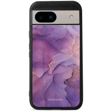 Mobiwear Glossy Google Pixel 8A lila márvány fényes tok tok és táska