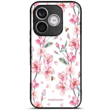 Mobiwear Glossy Honor 600 Lite fényes tok - G033G, rózsaszín virágok tok és táska