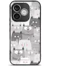 Mobiwear Glossy Honor 600 Lite fényes tok - G045G, macskák