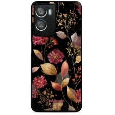 Mobiwear Glossy Motorola Moto G06 Power fényes tok - G171G, aranyszínű levelek tok és táska