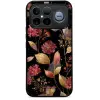 Mobiwear Glossy Poco F8 Ultra fényes tok - G171G, aranyszínű levelek