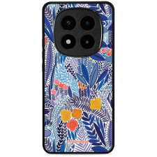 Mobiwear Glossy Poco X7 fényes tok - kék virágos (5906511918467) tok és táska