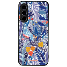 Mobiwear Glossy Samsung Galaxy A36 fényes tok - kék virágok (5906511914681) tok és táska