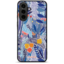 Mobiwear Glossy Samsung Galaxy A57 5G fényes tok - G037G, kék virágok tok és táska