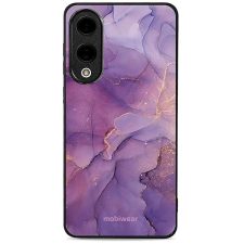 Mobiwear Glossy Samsung Galaxy S25 Edge fényes tok - lila márvány tok és táska