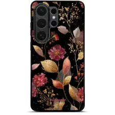 Mobiwear Glossy Samsung Galaxy S26 Ultra fényes tok - G171G, aranyszínű levelek tok és táska
