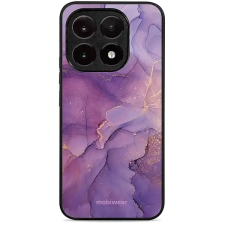 Mobiwear Glossy Xiaomi 15T lila márványmintás fényes tok tok és táska