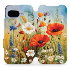 Mobiwear Google Pixel 9a flip tok - nyári rét tok és táska