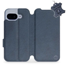 Mobiwear Google Pixel 9a kék bőr flip tok tok és táska